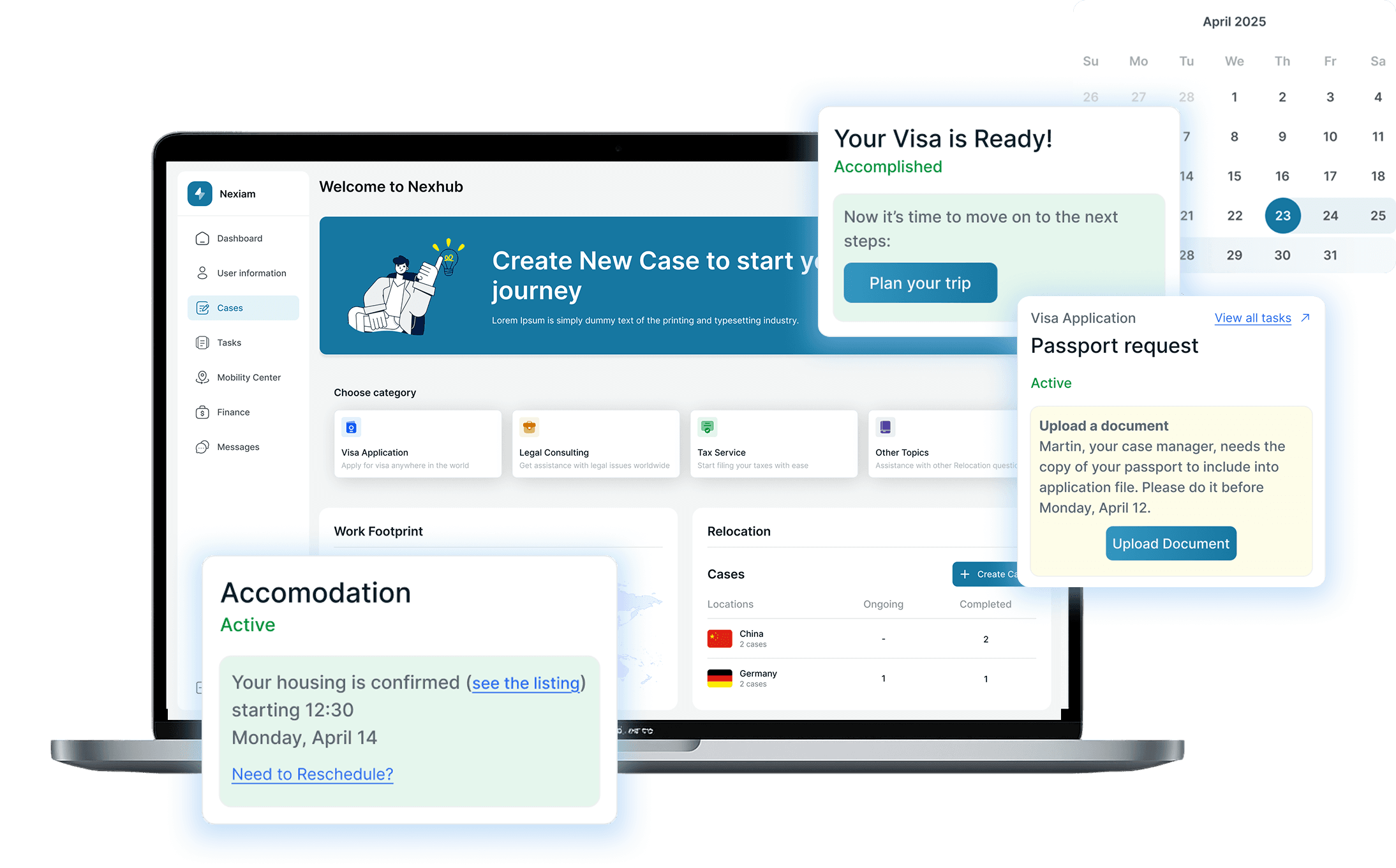 University campus with students